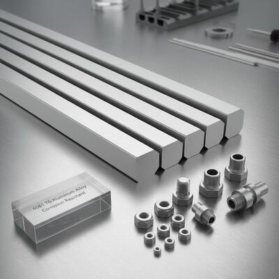 6061 T6 อลูมิเนียมสลัด Hex Bar ความแม่นยํา Extruded ทนต่อการกัดกร่อนสําหรับลูกหมัด Bolts เครื่องเชื่อมไฮดรอลิก