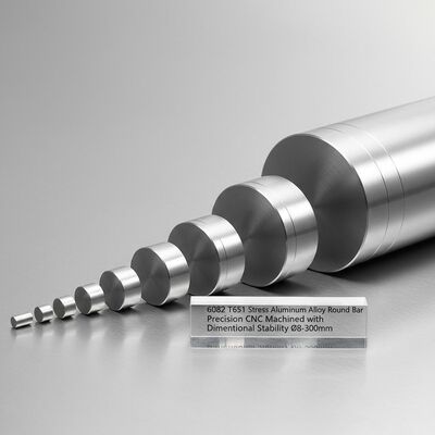 6082 T651 อัลลูมิเนียมผสมผสมกลมที่บรรเทาความเครียด สาย CNC ที่มีความแม่นยํา