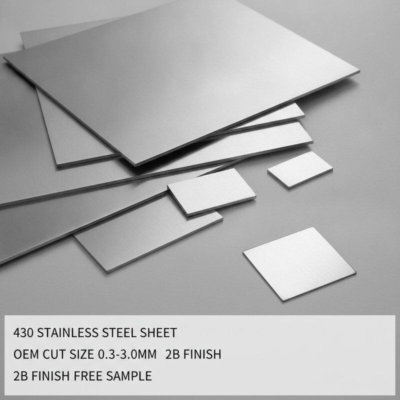 Custom Cut 430 สแตนเลสแผ่นด้วย 2B จบและตัวอย่างฟรีมี