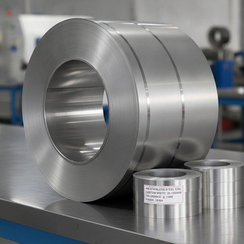 430 สายโค้ลเหล็กไร้สแตนเลส ความกว้างตามสั่ง 20mm-1500mm ความอดทน ±0.05mm และขอบช่องที่ไม่มี Burr