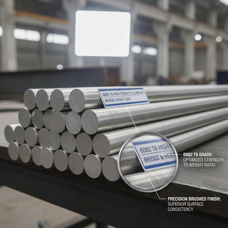 แท่งอลูมิเนียมกลม 3003 H14 ป้องกันการกัดกร่อน ทนทานต่อสภาพอากาศ สำหรับอุปกรณ์เคมี